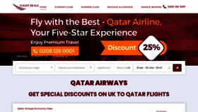 What Flyqatar.co.uk website looked like in 2023 (This year)