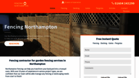 What Fencing-northampton.co.uk website looked like in 2023 (This year)