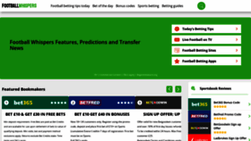 What Footballwhispers.com website looked like in 2023 (This year)
