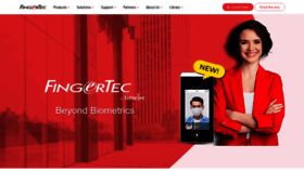 What Fingertec.com website looked like in 2023 (This year)