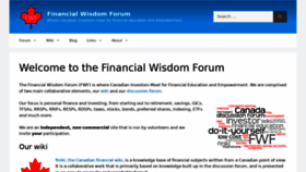 What Financialwisdomforum.org website looked like in 2023 (This year)