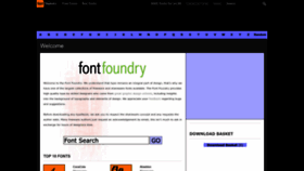 What Fontfoundry.com website looked like in 2023 (This year)