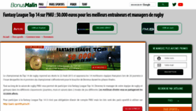 What Fantasytop14-pmu.fr website looked like in 2023 (This year)