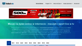 What Futbolwtv.pl website looked like in 2023 (This year)