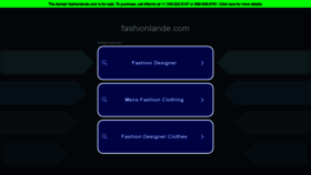 What Fashionlande.com website looked like in 2023 (This year)