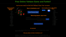 What Freethedice.com website looked like in 2023 (This year)