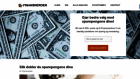 What Finansnerden.no website looked like in 2023 (This year)