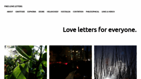 What Freeloveletters.net website looked like in 2023 (This year)