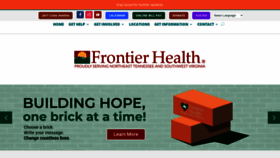 What Frontierhealth.org website looked like in 2023 (This year)