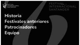 What Festivalsantander.com website looked like in 2023 (This year)