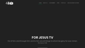 What Forjesus.tv website looks like in 2024 