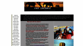 What Faysafaris.com website looks like in 2024 