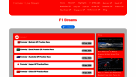 What F1livestream.xyz website looks like in 2024 
