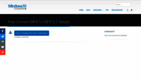 What Free-convert-mp4-to-mp3.windows10compatible.com website looks like in 2024 