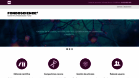 What Fondoscience.com website looks like in 2024 