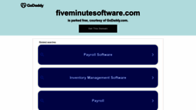 What Fiveminutesoftware.com website looks like in 2024 