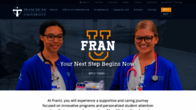 What Franu.edu website looks like in 2024 