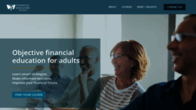 What Financialeducatorsnetwork.com website looks like in 2024 