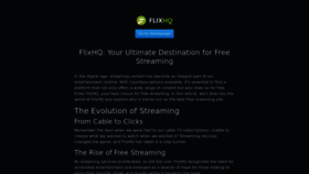 What Flixhq.biz website looks like in 2024 