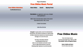 What Freeoldiesmusicportal.com website looks like in 2024 
