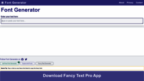 What Fontgenerator.org website looks like in 2024 