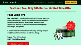 What Fastleanprobuynow.us website looks like in 2024 