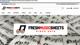 What Freshmusicsheets.com website looks like in 2024 