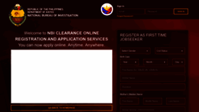 What Firsttimejobseekers.nbi.gov.ph website looks like in 2024 