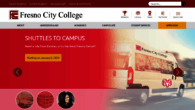 What Fresnocitycollege.edu website looks like in 2024 
