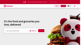 What Foodpanda.pk website looks like in 2024 