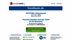 What Frontback.de website looks like in 2024 