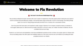 What Fixrevolution.ca website looks like in 2024 