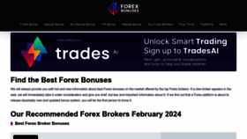 What Forexbonuses.org website looked like in 2024 (1 year ago)
