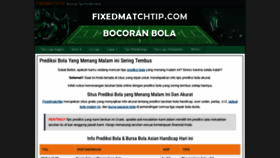 What Fixedmatchtip.com website looks like in 2024 