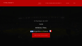 What Futbolonline.tv website looks like in 2024 