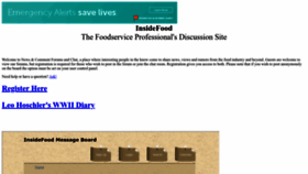 What Foodservicerumors.com website looks like in 2024 