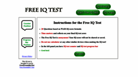 What Freeiqtest.info website looks like in 2024 