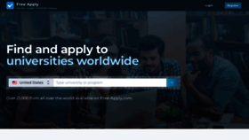 What Free-apply.com website looks like in 2024 
