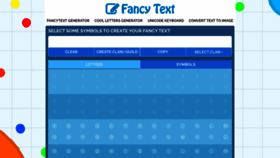 What Fancytext.co website looks like in 2024 