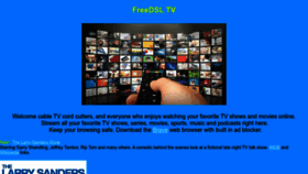 What Freedsl.tv website looks like in 2024 