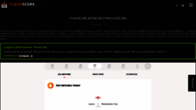 What Flashscore.net.pl website looked like in 2024 (1 year ago)