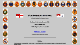 What Forposterityssake.ca website looks like in 2024 