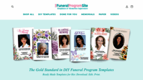 What Funeralprogram-site.com website looks like in 2024 
