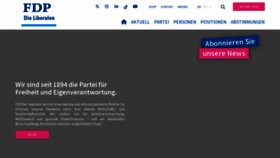 What Fdp.ch website looks like in 2024 