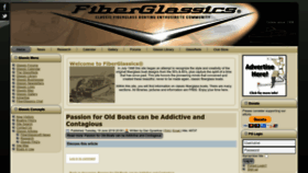 What Fiberglassics.com website looks like in 2024 