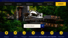 What Fayettecountypa.org website looks like in 2024 