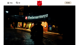 What Frelsesarmeen.no website looks like in 2024 