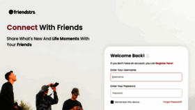 What Friendstrs.com website looks like in 2024 