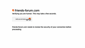 What Friends-forum.com website looks like in 2024 