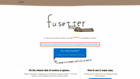 What Fusetter.com website looks like in 2024 